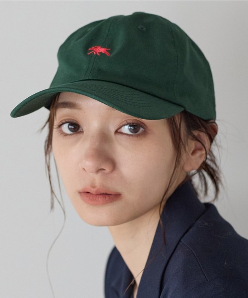 POLOCHAMPS(ポロチャンプス)の「【POLOCHAMPS/ポロチャンプス】ワンポイント刺繍 ローキャップ ユニセックス(キャップ・レディース・ダークグリーン/ベージュ/ネイビー/ブラック/グレイッシュベージュ・FREE)」の4枚目の写真