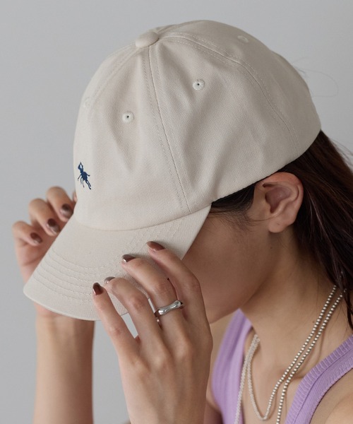 POLOCHAMPS(ポロチャンプス)の「【POLOCHAMPS/ポロチャンプス】ワンポイント刺繍 ローキャップ ユニセックス(キャップ・レディース・ダークグリーン/ベージュ/ネイビー/ブラック/グレイッシュベージュ・FREE)」の7枚目の写真