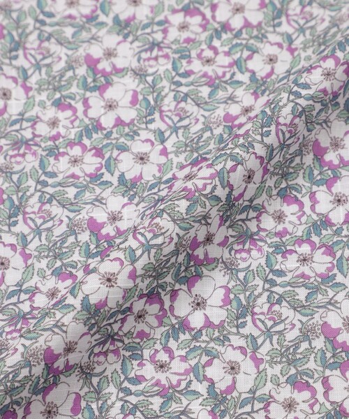 amaca(アマカ)の「【LIBERTY】May Morris フレアブラウス(シャツ/ブラウス・レディース・ダークネイビー/オフホワイト・40/38)」の11枚目の写真