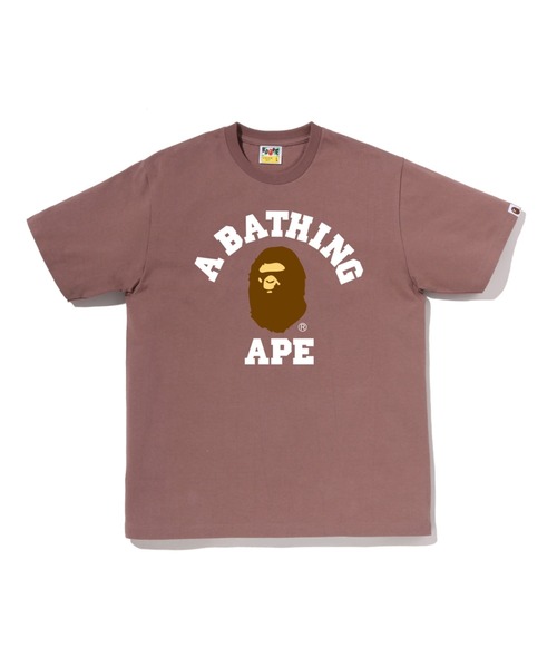 A BATHING APE（アベイシングエイプ）の「COLLEGE TEE（Tシャツ/カットソー・メンズ・ネイビー/グレー/オリーブ/ホワイト/ブルー/ブラック/ピンク/ブラウン・LARGE/X-LARGE/SMALL/MEDIUM/XX-LARGE/XXX-LARGE）」の4枚目の写真