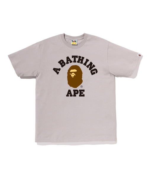 A BATHING APE（アベイシングエイプ）の「COLLEGE TEE（Tシャツ/カットソー・メンズ・ネイビー/グレー/オリーブ/ホワイト/ブルー/ブラック/ピンク/ブラウン・LARGE/X-LARGE/SMALL/MEDIUM/XX-LARGE/XXX-LARGE）」の3枚目の写真