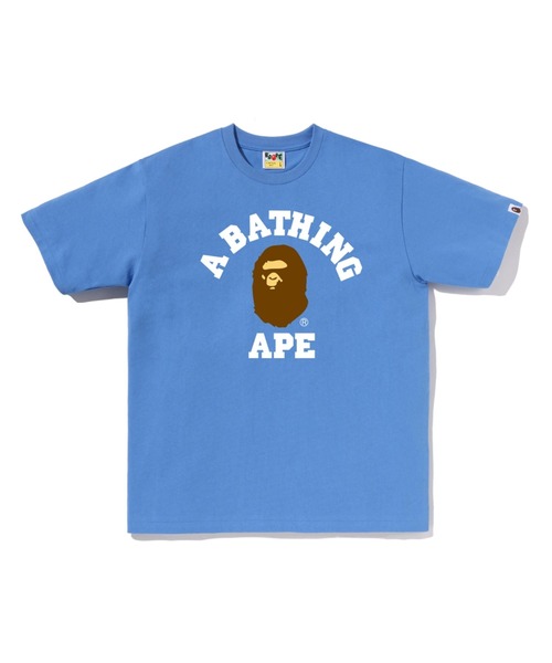 A BATHING APE（アベイシングエイプ）の「COLLEGE TEE（Tシャツ/カットソー・メンズ・ネイビー/グレー/オリーブ/ホワイト/ブルー/ブラック/ピンク/ブラウン・LARGE/X-LARGE/SMALL/MEDIUM/XX-LARGE/XXX-LARGE）」の7枚目の写真
