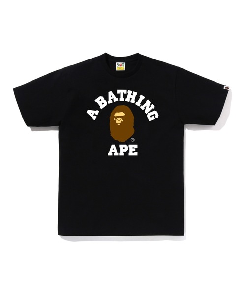 A BATHING APE（アベイシングエイプ）の「COLLEGE TEE（Tシャツ/カットソー・メンズ・ネイビー/グレー/オリーブ/ホワイト/ブルー/ブラック/ピンク/ブラウン・LARGE/X-LARGE/SMALL/MEDIUM/XX-LARGE/XXX-LARGE）」の2枚目の写真