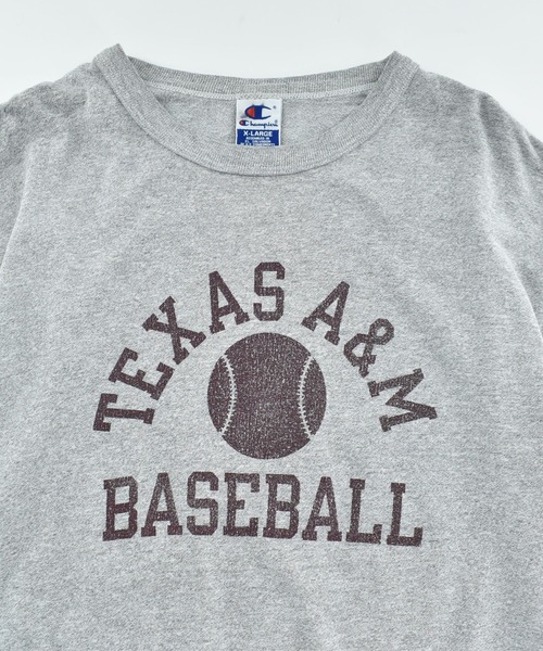 Champion(チャンピオン)の「【USED】90’s Champion “TEXAS A&M BASEBALL” カレッジ Tシャツ(Tシャツ/カットソー・メンズ・グレー・X-LARGE)」の2枚目の写真