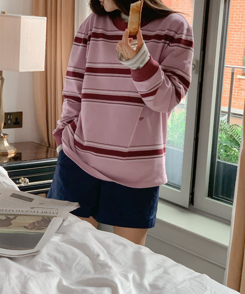 haag(ヘイグ)の「a vivid single sweatshirt (pale pink)(Tシャツ/カットソー・レディース・その他・FREE)」の7枚目の写真