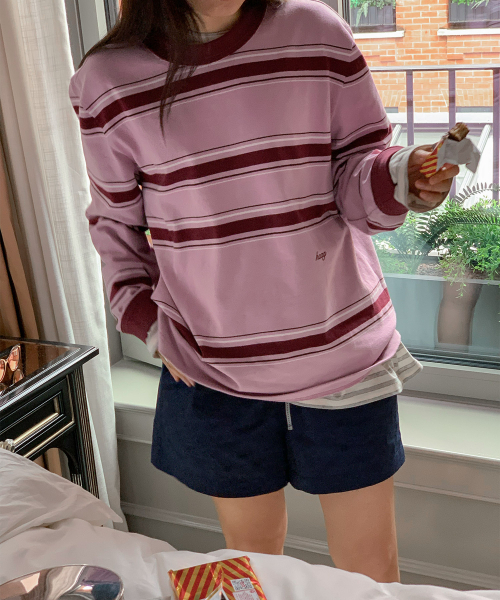 haag(ヘイグ)の「a vivid single sweatshirt (pale pink)(Tシャツ/カットソー・レディース・その他・FREE)」の14枚目の写真