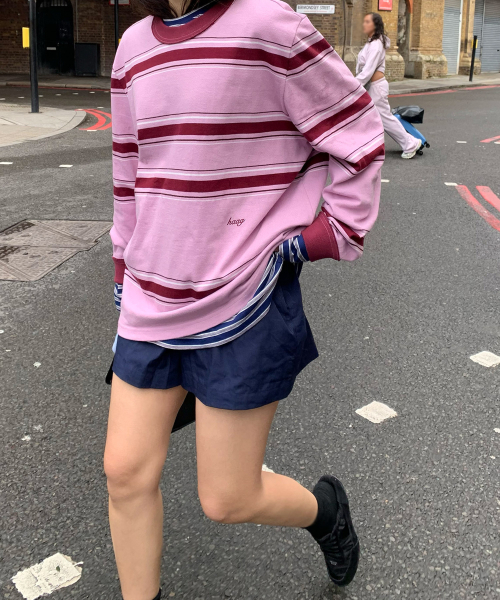 haag(ヘイグ)の「a vivid single sweatshirt (pale pink)(Tシャツ/カットソー・レディース・その他・FREE)」の17枚目の写真