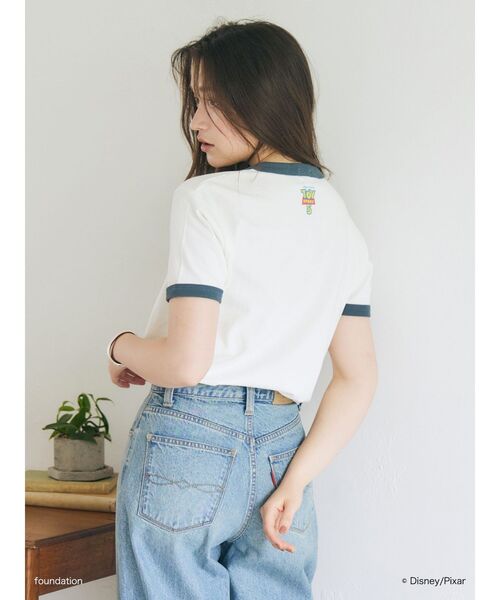 Ungrid(アングリッド)の「トイストーリーリンガーTee(Tシャツ/カットソー・レディース・グリーン/ネイビー・FREE)」の5枚目の写真