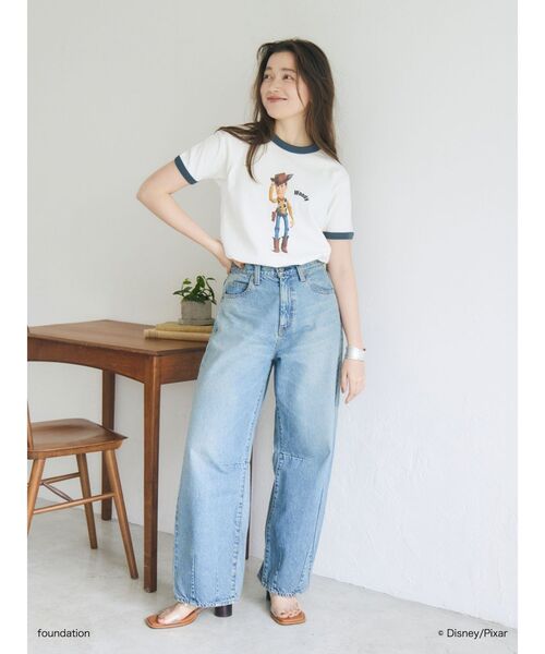 Ungrid(アングリッド)の「トイストーリーリンガーTee(Tシャツ/カットソー・レディース・グリーン/ネイビー・FREE)」の7枚目の写真