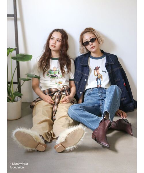 Ungrid(アングリッド)の「トイストーリーリンガーTee(Tシャツ/カットソー・レディース・グリーン/ネイビー・FREE)」の12枚目の写真