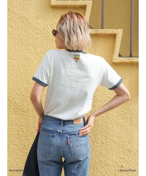 Ungrid(アングリッド)の「トイストーリーリンガーTee(Tシャツ/カットソー・レディース・グリーン/ネイビー・FREE)」の15枚目の写真