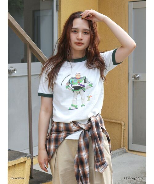 Ungrid(アングリッド)の「トイストーリーリンガーTee(Tシャツ/カットソー・レディース・グリーン/ネイビー・FREE)」の19枚目の写真