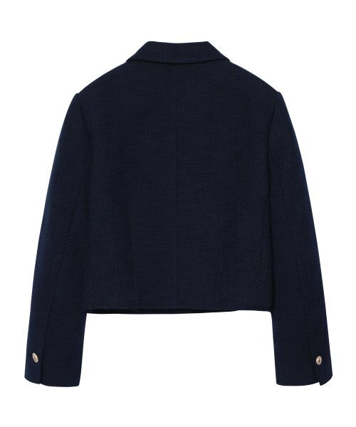 LEFTSEOUL（レフトソウル）の「ツイードポケットジャケット[ネイビー]（テーラードジャケット・レディース・その他・MEDIUM/SMALL）」の3枚目の写真