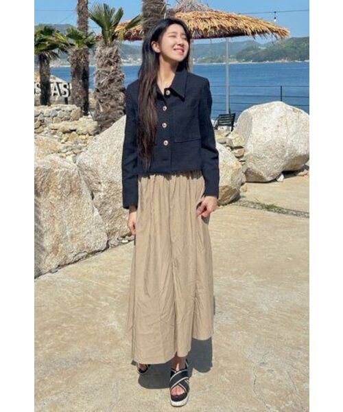 LEFTSEOUL（レフトソウル）の「ツイードポケットジャケット[ネイビー]（テーラードジャケット・レディース・その他・MEDIUM/SMALL）」の9枚目の写真