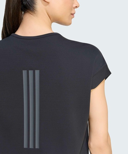 adidas(アディダス)の「トレーニング フレンチスリーブ Tシャツ / アディダス adidas(Tシャツ/カットソー・レディース・ブラック・X-SMALL/X-LARGE/XX-LARGE/LARGE/SMALL/MEDIUM)」の4枚目の写真