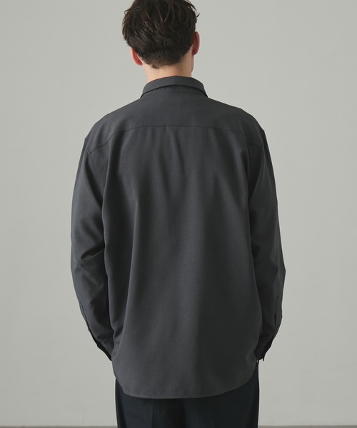 EASENCE(イーズエンス)の「【EASENCE】ハイコンフォート リラックスフィット レギュラーカラー長袖シャツ / 速乾・UVカット・イージーケア(シャツ/ブラウス・メンズ・ブルー系/ホワイト/サックスブルー/ダークグレー/ベージュ系/ネイビー/ダークブラウン・S/M/L/XL)」の21枚目の写真