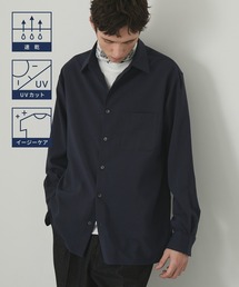 EASENCE（イーズエンス）の「【EASENCE】ハイコンフォート リラックスフィット レギュラーカラー長袖シャツ / 速乾・UVカット・イージーケア（シャツ/ブラウス）」