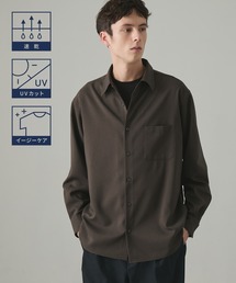 EASENCE（イーズエンス）の「【EASENCE】ハイコンフォート リラックスフィット レギュラーカラー長袖シャツ / 速乾・UVカット・イージーケア（シャツ/ブラウス）」