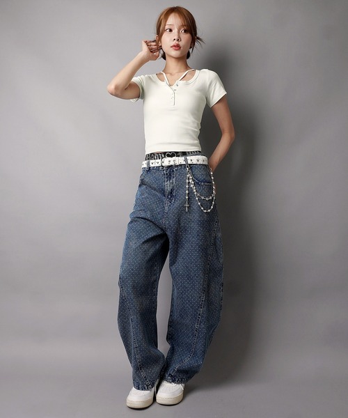 SPINNS(スピンズ)の「カラーベルト/星穴(ベルト・レディース・その他2/その他1・ONESIZE)」の6枚目の写真
