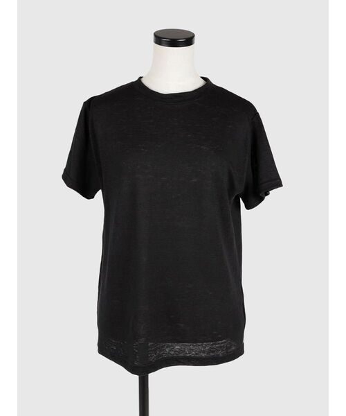 FIKA.(フィーカ)の「Linen short sleeve T-shirt(Tシャツ/カットソー・レディース・ブラック/ライトグレー/ベージュ系その他7・FREE)」の20枚目の写真