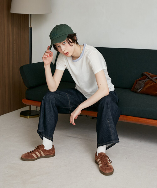 FREAK'S STORE(フリークスストア)の「MILLER × FREAK'S STORE/ミラー 別注 Light Panel Rib Crew Tee/別注 ライトパネル リブクルーネックTシャツ/シアーリンガーTシャツ(Tシャツ/カットソー・レディース・ブラック/ブルーグリーン/オフホワイト/ライトグレー/レモンイエロー・フリ-)」の10枚目の写真