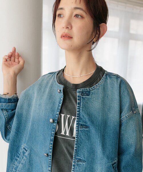 RIVE DROITE(リヴドロワ)の「【デイリー使いに】淡水パール×ステンレスショートネックレス(ネックレス・レディース・シルバー・FREE)」の3枚目の写真