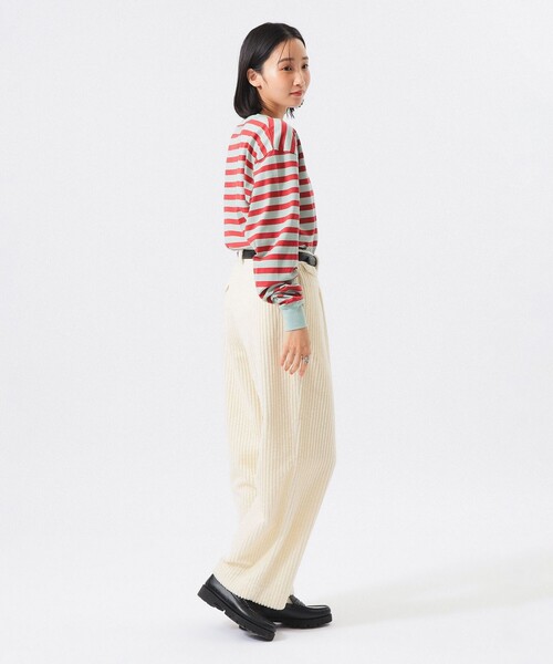BEAMS BOY(ビームスボーイ)の「ベーシック ボーダー ロング スリーブ(Tシャツ/カットソー・レディース・パープル系/レッド系/イエロー系・1/0)」の17枚目の写真