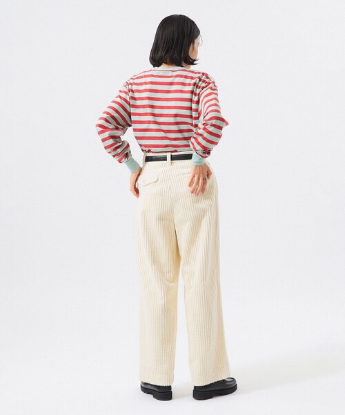 BEAMS BOY(ビームスボーイ)の「ベーシック ボーダー ロング スリーブ(Tシャツ/カットソー・レディース・パープル系/レッド系/イエロー系・1/0)」の18枚目の写真