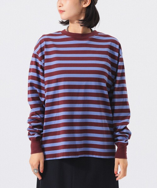 BEAMS BOY(ビームスボーイ)の「ベーシック ボーダー ロング スリーブ(Tシャツ/カットソー・レディース・パープル系/レッド系/イエロー系・1/0)」の20枚目の写真