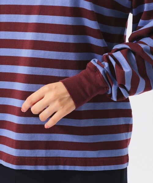 BEAMS BOY(ビームスボーイ)の「ベーシック ボーダー ロング スリーブ(Tシャツ/カットソー・レディース・パープル系/レッド系/イエロー系・1/0)」の5枚目の写真