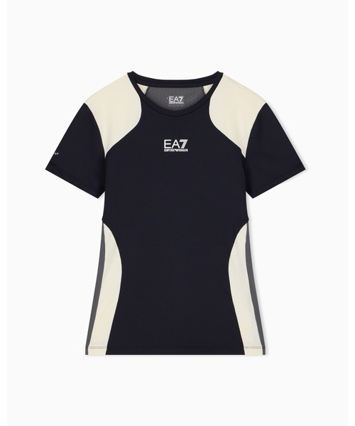 EMPORIO ARMANI EA7（エンポリオアルマーニイーエーセブン）の「【エンポリオ アルマーニ EA7】スリムフィット ジャージーTシャツ Tennis Pro テニス（Tシャツ/カットソー・レディース・ブラック系その他・LARGE/SMALL/MEDIUM）」の6枚目の写真