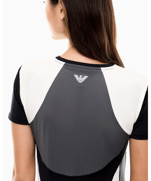 EMPORIO ARMANI EA7（エンポリオアルマーニイーエーセブン）の「【エンポリオ アルマーニ EA7】スリムフィット ジャージーTシャツ Tennis Pro テニス（Tシャツ/カットソー・レディース・ブラック系その他・LARGE/SMALL/MEDIUM）」の5枚目の写真