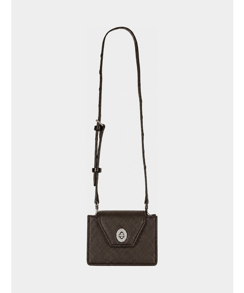 KISYNING(キシニング)の「Embossed Leather Travel Mini-Bag (Brown)(メッセンジャーバッグ・レディース・その他・FREE)」の1枚目の写真