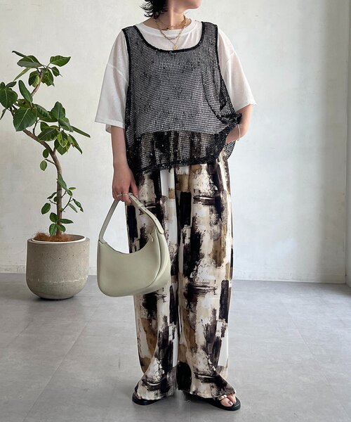 un dix cors(アンディコール)の「メッシュ×シアーTEEセット(Tシャツ/カットソー・レディース・ベージュ/ブラック/オフホワイト・FREE)」の20枚目の写真