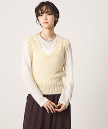<CITEN>シアーモヘヤライクニットベスト