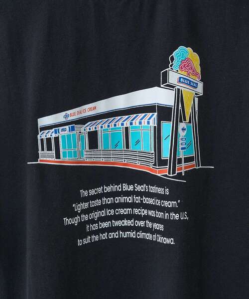 AMERICAN HOLIC(アメリカンホリック)の「【BLUE SEAL】ShopグラフィックTシャツ(Tシャツ/カットソー・レディース・オフホワイト/ブラック・FREE)」の13枚目の写真