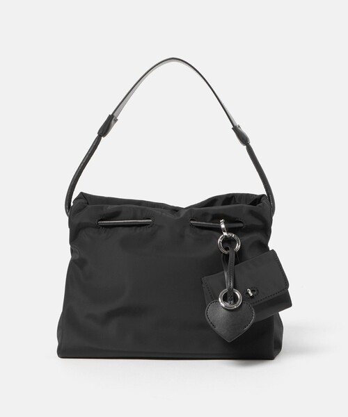 BEAUTY&YOUTH UNITED ARROWS(ビューティーアンドユースユナイテッドアローズ)の「ポリエステル チャーム ドロスト バッグ(ショルダーバッグ・レディース・ブラック/ナチュラル・FREE)」の7枚目の写真