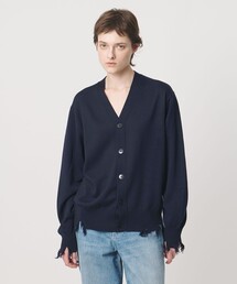 LOEFF（ロエフ）の「＜LOEFF＞ダメージ Vネック カーディガン UNISEX（カーディガン/ボレロ）」