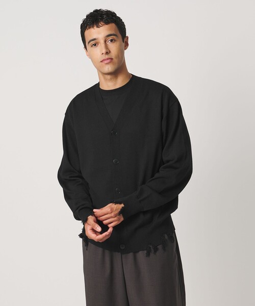 LOEFF(ロエフ)の「<LOEFF>ダメージ Vネック カーディガン UNISEX(カーディガン/ボレロ・レディース・ブラック/ネイビー/ブラウン系・2/1/0)」の13枚目の写真
