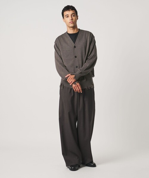 LOEFF(ロエフ)の「<LOEFF>ダメージ Vネック カーディガン UNISEX(カーディガン/ボレロ・レディース・ブラック/ネイビー/ブラウン系・2/1/0)」の20枚目の写真