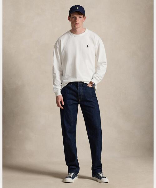 POLO RALPH LAUREN(ポロ ラルフ ローレン)の「リラックス フィット ジャージー ロングスリーブ Tシャツ(Tシャツ/カットソー・メンズ・ホワイト・M/S/L)」の3枚目の写真