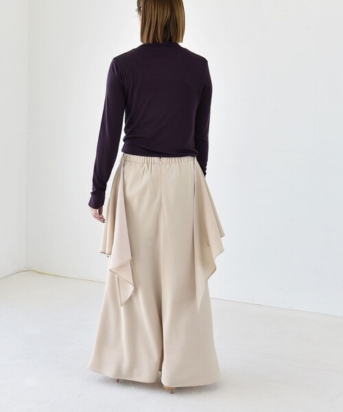 quaranciel（カランシエル）の「quaranciel:〈手洗い可能〉ウール ミックス シアー タートルネック プルオーバー（Tシャツ/カットソー・レディース・グレー/ホワイト/ブラック/パープル・40/38）」の19枚目の写真