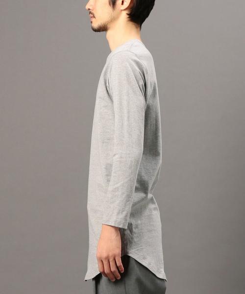 MONKEY TIME（モンキータイム）の「＜monkey time＞ 40/2 テンジク ロングスリーブ Tシャツ◆（Tシャツ/カットソー・メンズ・ホワイト/ブラック/グレー・MEDIUM/LARGE/SMALL）」の10枚目の写真