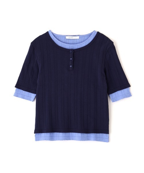 ETRE TOKYO(エトレトウキョウ)の「2パックアイレットTee(Tシャツ/カットソー・レディース・ネイビー/グレー・FREE)」の15枚目の写真