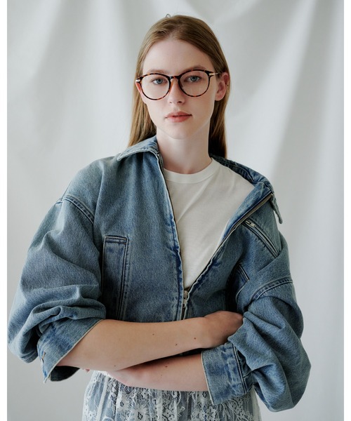 Mila Owen(ミラオーウェン)の「ジップアップデニムジャケット(デニムジャケット・レディース・ライトブルー/ベージュ/ブルー・0/1)」の19枚目の写真