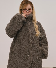 loin nuit（ロワンニュイ）の「nuance button poodle coat   ニュアンスボタンプードルコート（ムートンコート）」