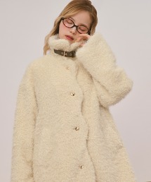 loin nuit（ロワンニュイ）の「nuance button poodle coat   ニュアンスボタンプードルコート（ムートンコート）」