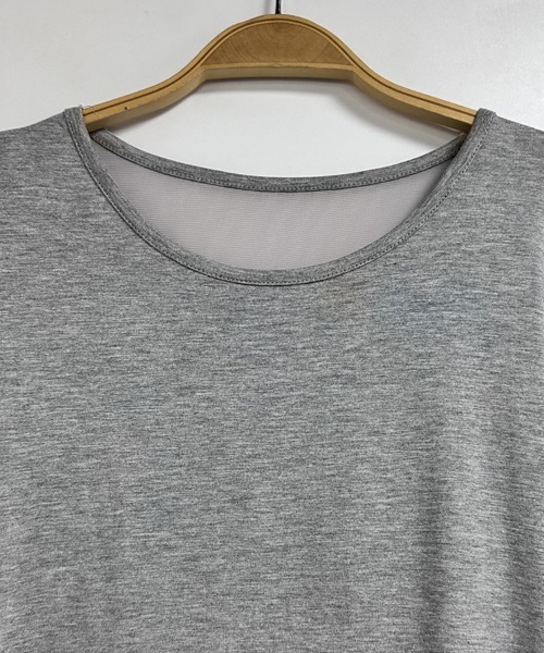 ReRe(リリ)の「バックドレープシアー切替長袖カットソー(Tシャツ/カットソー・レディース・ホワイト/ブラック/グレー・MEDIUM/LARGE/X-LARGE)」の6枚目の写真