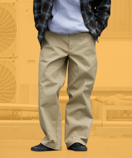 Dickies(ディッキーズ)の「Dickies/ディッキーズ 877 WORK PANTS LENGTH30inch ワークパンツ ルーズフィット レングス30インチ チノパンツ テーパード ワイド ストリート スケーター メンズ レディース 2026年 秋 秋服 冬 冬服(チノパンツ・メンズ・チャコールグレー/ブラック/ダークブラウン/カーキ・32inch/30inch/34inch)」の4枚目の写真