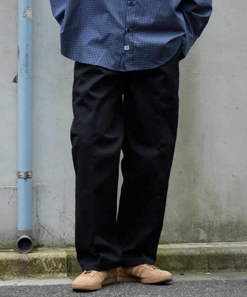 Dickies(ディッキーズ)の「Dickies/ディッキーズ 877 WORK PANTS LENGTH30inch ワークパンツ ルーズフィット レングス30インチ チノパンツ テーパード ワイド ストリート スケーター メンズ レディース 2026年 秋 秋服 冬 冬服(チノパンツ・メンズ・チャコールグレー/ブラック/ダークブラウン/カーキ・32inch/30inch/34inch)」の6枚目の写真